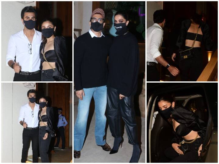 बॉलीवुड अभिनेत्री दीपिका पादुकोण के बर्थडे बैश में उनके एक्स ब्वॉयफ्रेंड रणबीर कपूर अपनी गर्लफ्रेंड आलिया भट्ट के साथ बेहद खूबसूरत अंदाज में पहुंचे. इस दौरान उनकी तस्वीरें हम आपके लिए लेकर आए हैं जिन्हें आप आगे की स्लाइड्स में देख सकते हैं. (Photo Credit: Manav Manglani)