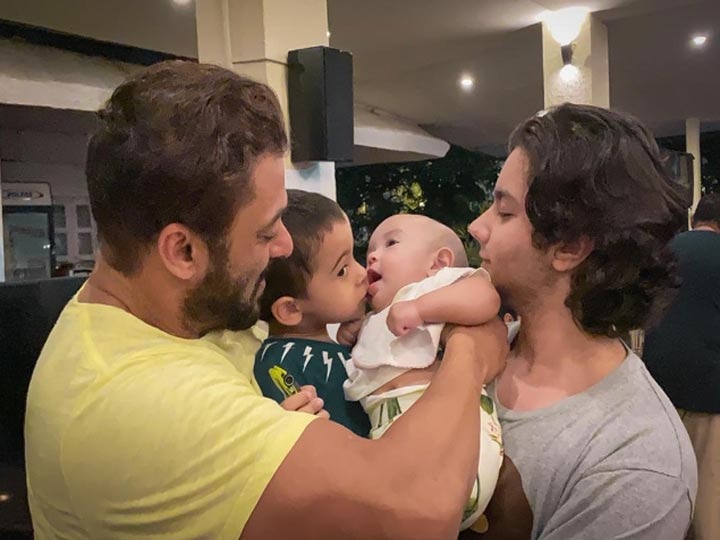 Salman Khan shared a fun video with nephew Ahil Sharma On instagram भांजे आहिल ने छीना मामा Salman Khan के मुंह से निवाला! किया ऐसा मज़ाक, वीडियो देख लोटपोट हो जाएंगे आप