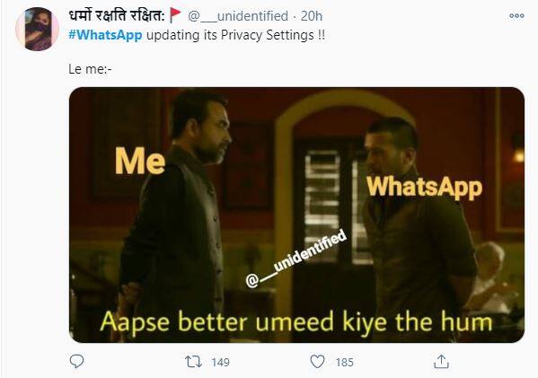 मिली जानकारी के मुताबिक, व्हाट्सएप की नई शर्टों को मानने के लिये केवल 8 जनवरी तक का समय है. अगर शर्टों को नहीं माना गया तो आप वाट्सएप नहीं चला पाएंगे.