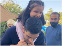 Ziva ने MS Dhoni के साथ शेयर की शूटिंग की तस्वीर, सोशल मीडिया पर फोटो वायरल