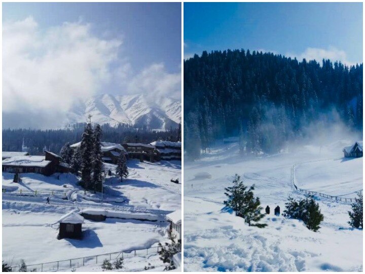 Fresh snowfall in valley stops flights and Jammu-Kashmir Highway, badly affected life ANN बर्फबारी ने घाटी के जनजीवन को किया बेपटरी, हवाई सेवा समेत जम्मू-कश्मीर श्रीनगर हाईवे बंद