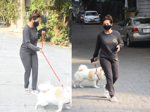 मॉर्निंग वॉक पर डॉगी के साथ घूमने निकलीं Malaika Arora हुईं परेशान, ऐसे संभालते हुए आईं नज़र, देखें तस्वीरें मॉर्निंग वॉक पर डॉगी के साथ घूमने निकलीं Malaika Arora हुईं परेशान, ऐसे संभालते हुए आईं नज़र, देखें तस्वीरें