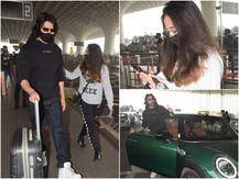 बहन कृतिका को See Off करने मुंबई एयरपोर्ट पहुंचे कार्तिक आर्यन, देखें तस्वीरें