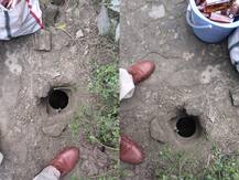 शराब तस्करों की अनोखी करतूत, चूहे के बिल को बना रखा था गोदाम