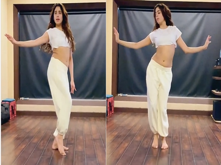 Janhvi Kapoor performs Belly Dance on Kareena Kapoor song, watch video Janhvi Kapoor ने किया Kareena Kapoor के गाने पर Belly Dance, देखें वीडियो