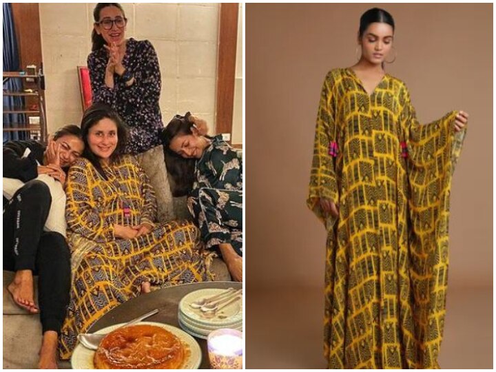Kareena Kapoor Khan wears Masaba Gupta kaftan again, check out price details Kaftan में कंफर्टेबल फील करती हैं प्रेग्नेंट करीना कपूर, जानिए कितने में आप खरीद सकते हैं