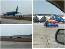 थाईलैंड एयरपोर्ट पर टला बड़ा हादसा, रनवे पर हवाई जहाज के सामने अचानक आ गई कार