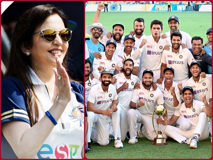nita ambani congratulates indian cricket team on historic victory over australia in border-gavaskar trophy, says THIS IS OUR YOUNG INDIA - THE NEW INDIA ऑस्ट्रेलिया पर ऐतिहासिक जीत के लिए नीता अंबानी ने टीम इंडिया को दी बधाई, कहा- यह है युवा भारत- नया भारत