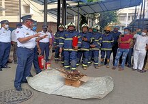 डॉक्टर्स-नर्स को मिली ट्रेनिंग, आग की घटना से बचाव के लिए किया जा रहा प्रशिक्षित