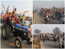 Tractor Rally Photos: नारों और भारी हंगामे के साथ ट्रैक्टर रैली निकाल रहे हैं किसान, देखें ताजा तस्वीरें