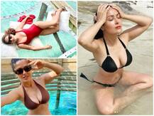 Bikini Babe: 54 साल की उम्र में सलमा की बिकिनी तस्वीरों ने इंटरनेट पर मचाया हंगामा, देखिए तो जरा ये Photos
