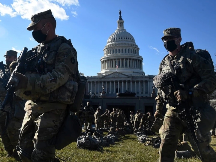 US More than five thousand National Guard will be present in Washington DC till March amid security concerns अमेरिका: सुरक्षा चिंताओं के बीच मार्च तक वाशिंगटन डीसी में तैनात रहेंगे पांच हजार से अधिक नेशनल गार्ड