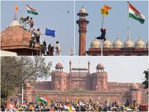 लाल किला का डरावना मंजर: तस्वीरों की जुबानी जानें प्रदर्शनकारियों ने कैसे वहां झंडा फैराया