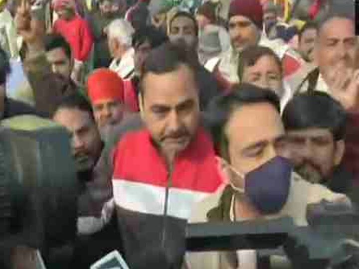 rld leader jayant chaudhary arrives at ghazipur border to meet rakesh tikait राकेश टिकैत से मिलने गाजीपुर बॉर्डर पहुंचे RLD नेता जयंत चौधरी, बोले- संसद में उठे मुद्दा