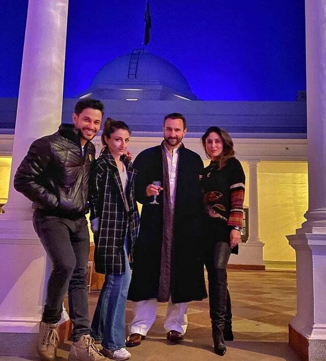 सैफ अली खान सर्दियों की छुट्टियां मनाने के लिए पत्नी करीना और बेटे तैमूर के साथ पटौदी हाउस आते हैं. 