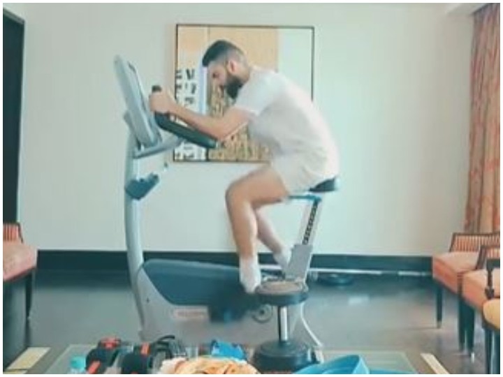 virat kohli workout video viral see here Virat Kohli का वर्कआउट करते हुए ये वीडियो हुआ वायरल, जानिए क्या है खास