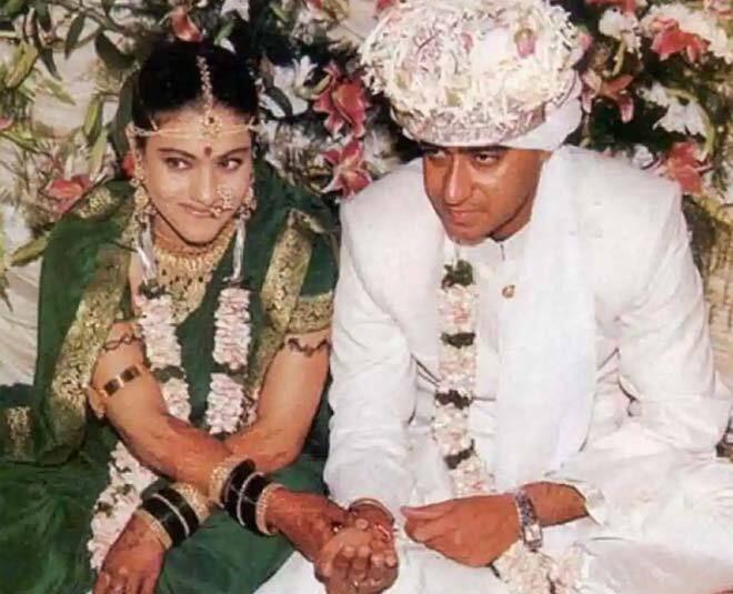 काजोल अपने करियर के पीक पर थीं जब उन्होंने अजय देवगन को अपना जीवनसाथी चुना था. शादी बहुत ही सिंपल तरीके से महाराष्ट्रीयन और पंजाबी रीति-रिवाजों से हुई थी. हरी साड़ी में काजोल बेहद खूबसूरत दिखाई दी थीं.