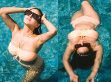 केरल में वेकेशन मना रही हैं Sunny Leone, स्विमिंग पूल में दिए इतने ज़बरदस्त पोज़
