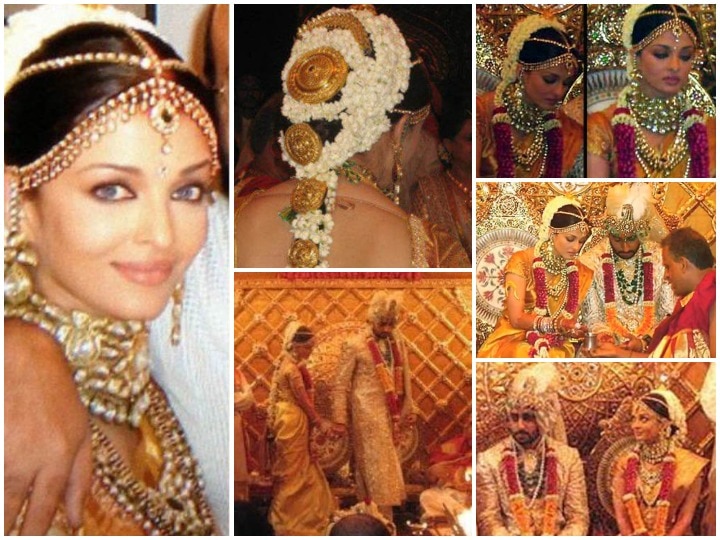 Aishwarya Rai Wedding Saree Wedding  फट शयर