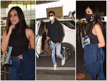 शूटिंग के लिए Vicky Kaushal और Manushi Chhillar महेश्वर के लिए रवाना, देखें एयरपोर्ट की तस्वीरें