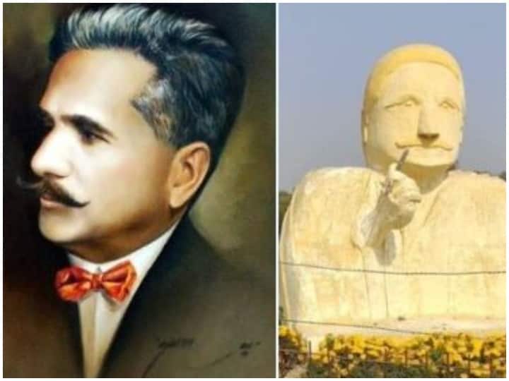 controversy on New statue of Allama Iqbal at Lahore park अल्लामा इक़बाल के स्टैच्यू पर क्यों पाकिस्तान की जनता है नाराज, जानिए