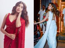 साड़ी में खूब कहर ढाती हैं श्रीदेवी की लाडली Janhvi Kapoor, चांदनी की दिखती है झलक