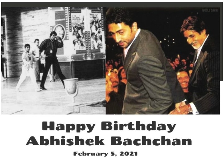 Happy Birthday Abhishek Bachchan Father Amitabh Bachchan writes heartfelt message I lead him once holding his hand Happy Birthday Abhishek Bachchan: बेटे अभिषेक बच्चन के बर्थडे पर Amitabh Bachchan ने जो लिखा उसे पढ़ हर मां-बाप इमोशनल हो जाएगा