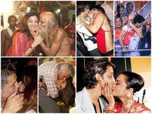 Kiss Photos: साधू से लेकर खिलाड़ी तक जब हीरोइनों को इन लोगों ने कर दिया जबरदस्ती Kiss, कैमरों में कैद हो गई घटनाएं