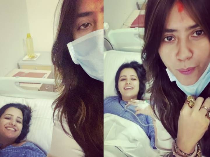 Ekta Kapoor Shared a video with Anita Hassanandani from hospital एकता कपूर ने अस्पताल पहुंचकर दी अनीता हसनंदानी को बेटा होने की बधाई, Video शेयर कर बोलीं- मेरा भांजा हुआ है