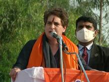प्रियंका गांधी का PM मोदी पर तंज- छोटा है 56 इंच के सीने में धड़कने वाला दिल