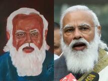 अफगानिस्तान के आर्टिस्ट ने बनाई पीएम मोदी की ये पोट्रेट, प्रधानमंत्री ने कहा Thank You