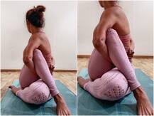 Malaika Arora ने सिखाया Ardha Matsyendrasana, देखने वालों ने दांतों तले उंगली दबाई