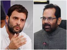 राहुल के वार पर सरकार का पलटवार, केंद्रीय मंत्री मुख्तार अब्बास नकवी ने बताया 'मंदबुद्धि'