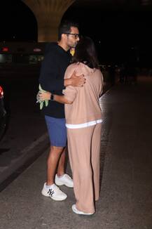 खुल्लम खुल्ला प्यार करेंगे हम दोनों: Neha Dhupia को Angad Bedi ने एयरपोर्ट पर कर लिया Kiss