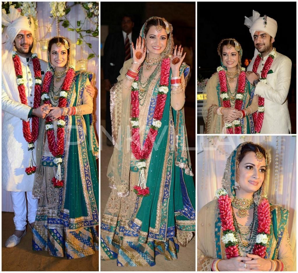 Dia Mirza के Pre-Wedding सेरेमनी की तस्वीरें आईं सामने, आज Vaibhav Rekhi के साथ रचाएंगी दूसरी शादी