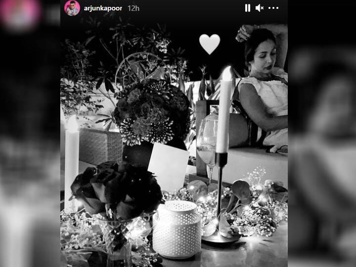 अर्जुन कपूर और मलाइका ने अपनी-अपनी इंस्टा स्टोरी पर प्यारी तस्वीरें शेयर की हैं.