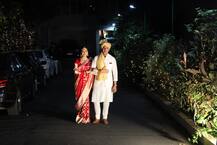 Dia Mirza Wedding: पति वैभव की बाहों में बाहें डाले कुछ इस तरह आईं दीया, हर तरफ छा गया वेडिंग लुक