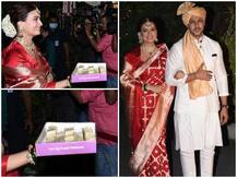 Dia Mirza Wedding: दूसरी शादी पर खुशी से झूमी दीया मिर्जा ने बांटी काजू कतली, देखिए दुल्हनिया की मिठाई बांटते तस्वीरें