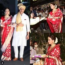 Dia Mirza Wedding: दूसरी शादी पर खुशी से झूमी दीया मिर्जा ने बांटी काजू कतली, देखिए दुल्हनिया की मिठाई बांटते तस्वीरें