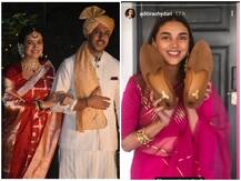Dia Mirza की शादी में Aditi Rao Hydari ने निभाया साली का फर्ज, जीजा Vaibhav Rekhi के जूते चुराए