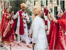 Dia Mirza Wedding Photos: सात फेरों से लेकर मंडप में शादी तक, देखें दीया मिर्जा और वैभव रेखी का Wedding Album