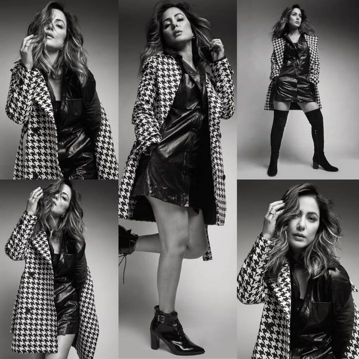 टीवी एक्ट्रेस और बॉलीवुड फेम हिना खान अकसर अपने इंस्टाग्राम हैंडल पर फोटोज और वीडियोज डालती रहती हैं. हाल ही में हिना खान ने अपने इंस्टाग्राम अकाउंट पर कुछ खास तस्वीरें शेयर की है. इन फोटोज में हिना बेहद खूबसूरत लग रही हैं. काले रंग के लिबास में हिना का ये अंदाज लोगों को काफी प्रभावित कर रहा है. हिना समय समय हॉट फोटोशूट करवाकर सुर्खियों में छाई रहती हैं.