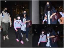 पत्नी Aishwarya Rai और बेटी आराध्या के साथ एयरपोर्ट पर दिखे Abhishek Bachchan, कैमरे से बचते नजर आए