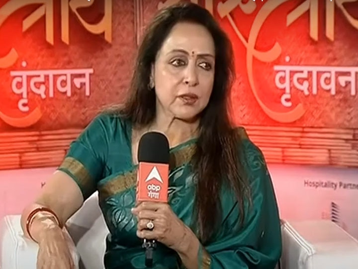 MP Hema Malini talks about Mathura development and other issues एबीपी के कार्यक्रम 'शास्त्रार्थ' में हेमा मालिनी ने कहा बदले हैं गांव के हालात, मथुरा में दिख रहा है बदलाव