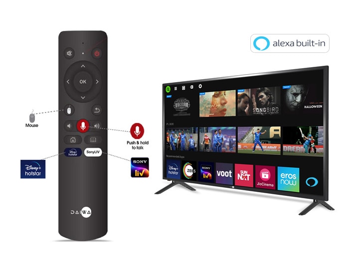 Daiwa smart TVs with Alexa built-in now available in 32-inches and 39-inches अमेजन एलेक्सा सपोर्ट के साथ भारत में लॉन्च हुए दो नए स्मार्ट टीवी, इनसे होगा मुकाबला