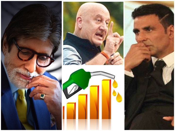 Petrol price crosses Rs 100 per litre, Akshay Kumar, Amitabh Bachchan and Anupam Kher trolled for old tweet Petrol at ₹100: पेट्रोल की कीमतें बढ़ीं, Akshay Kumar, Amitabh Bachchan को खरी खोटी सुना रहे लोग, जानिए मामला