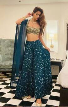 बेस्ट फ्रेंड की शादी में दिखीं Disha Patani, नीले लहंगे में लग रहीं थीं बला की खूबसूरत