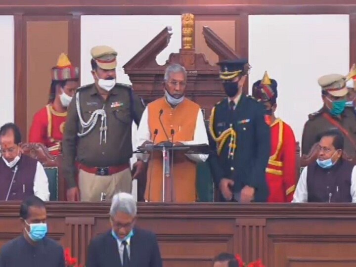Bihar Budget Session 2021: The opposition created a ruckus during the Governor's address, accusing the government of this ann बिहार: राज्यपाल के अभिभाषण के दौरान विपक्ष ने किया हंगामा, सरकार पर लगाया ये आरोप