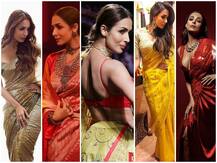 साड़ी में Malaika Arora ने जब  दिखाई पतली कमर तो लाखों दिलों पर गिरी बिजली, यकीन नहीं तो खुद देखें