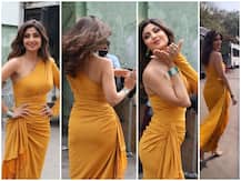 Shilpa Shetty कातिलाना अंदाज में शूटिंग करने पहुंचीं, Flying Kiss दिया तो घायल हुए लोग, देखें तस्वीरें